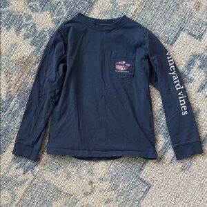 Vineyard Vines Kids Blue Long Sleeve Tee